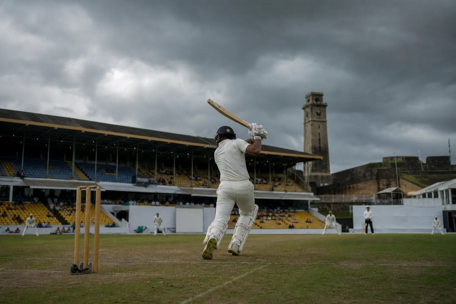 India finished the second day of the first Test against Sri Lanka at 460/9