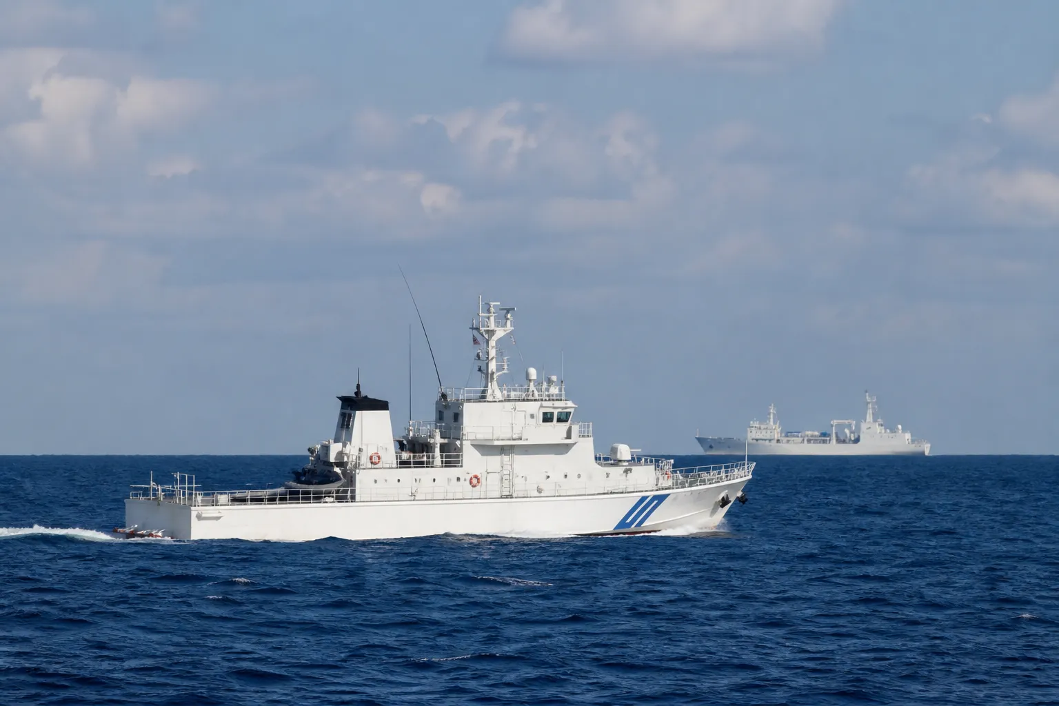 Japan reported that a Chinese vessel was operating in its exclusive economic zone