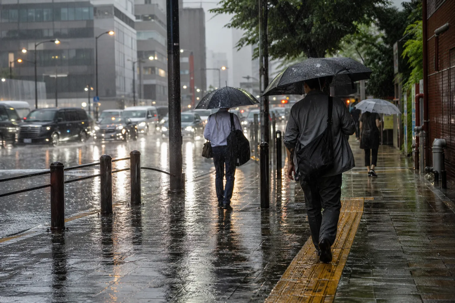 日本多个地区预报将出现强降雨