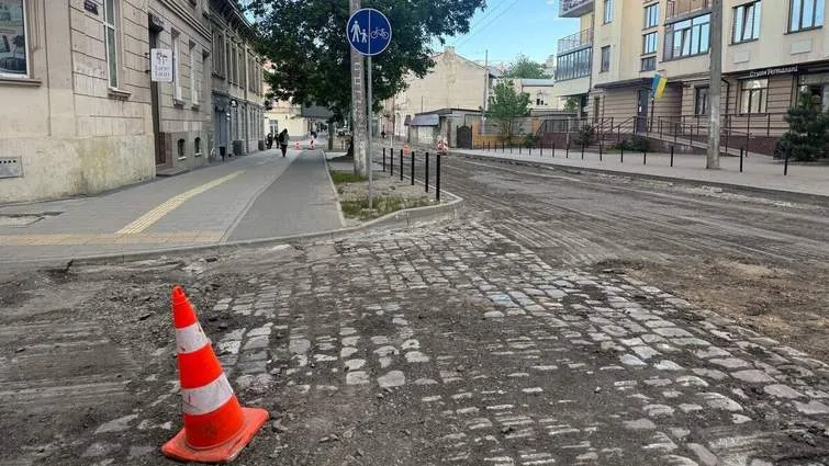 Historic cobblestones were discovered in Lviv during repairs on Heroiv UPA Street
