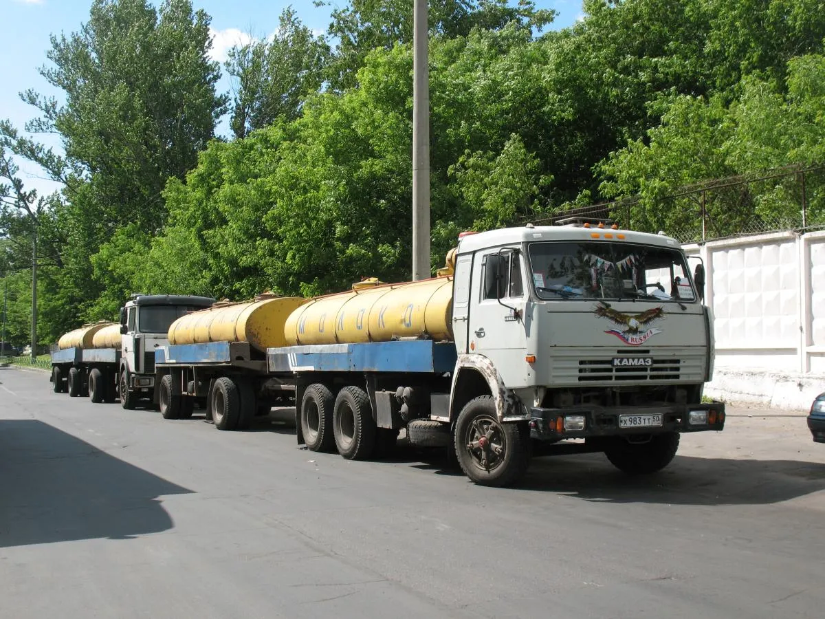 The occupiers are disguising military fuel tankers as milk trucks