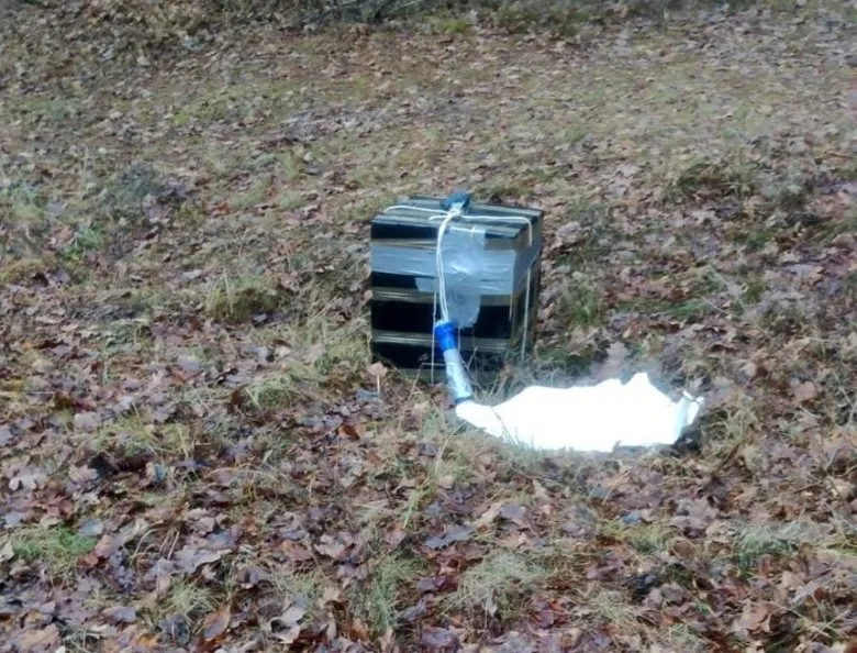 На Волині прикордонники виявили повітряну кулю з білоруськими цигарками