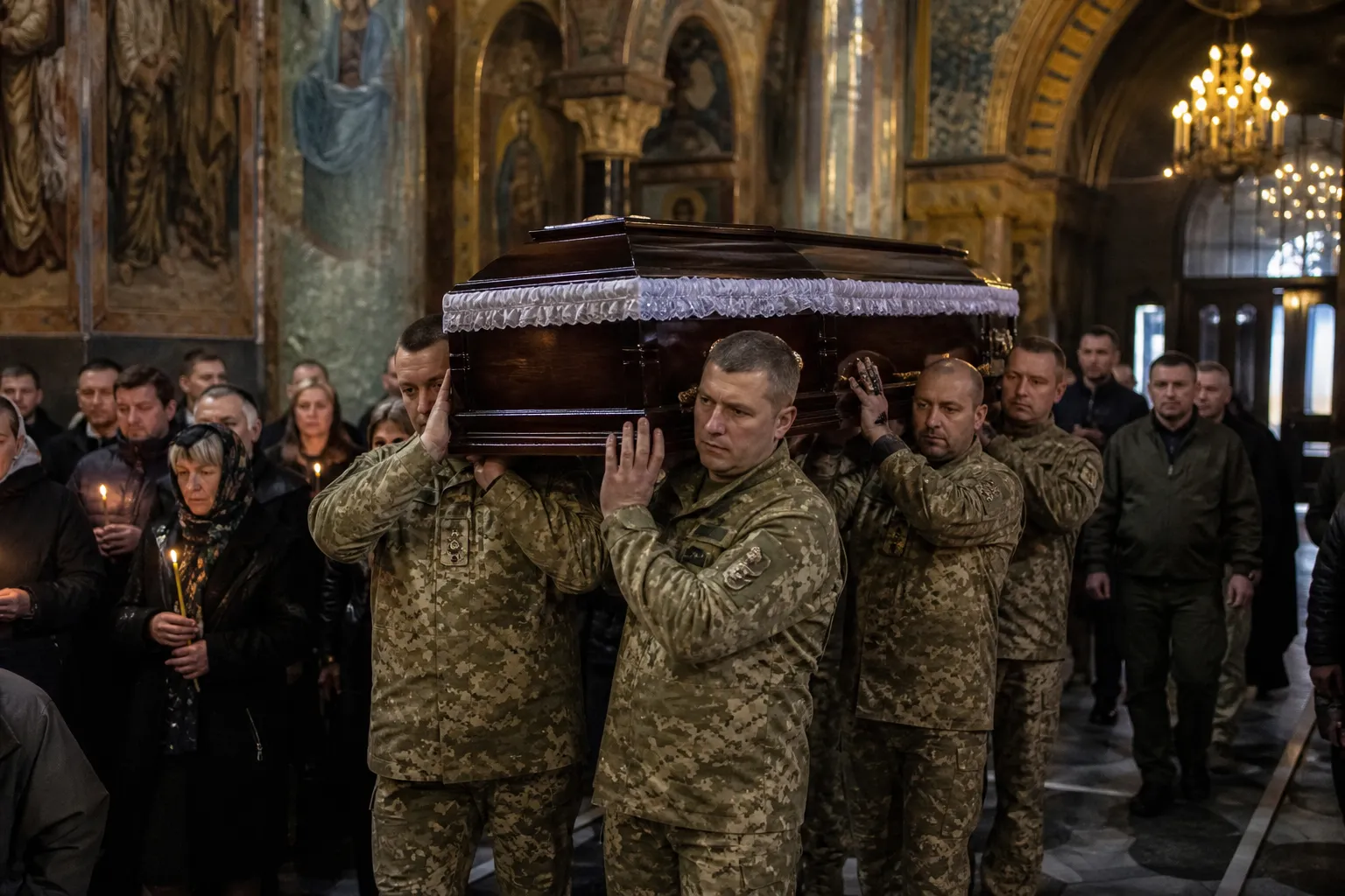 В Киеве простились с поисковиком погибших Алексеем Юковым