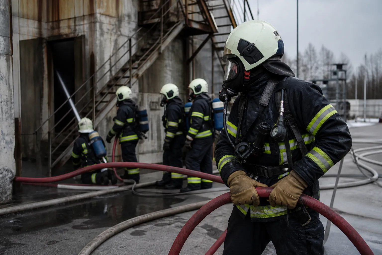 В Латвии доля профессиональных пожарных превышает средний показатель по ЕС