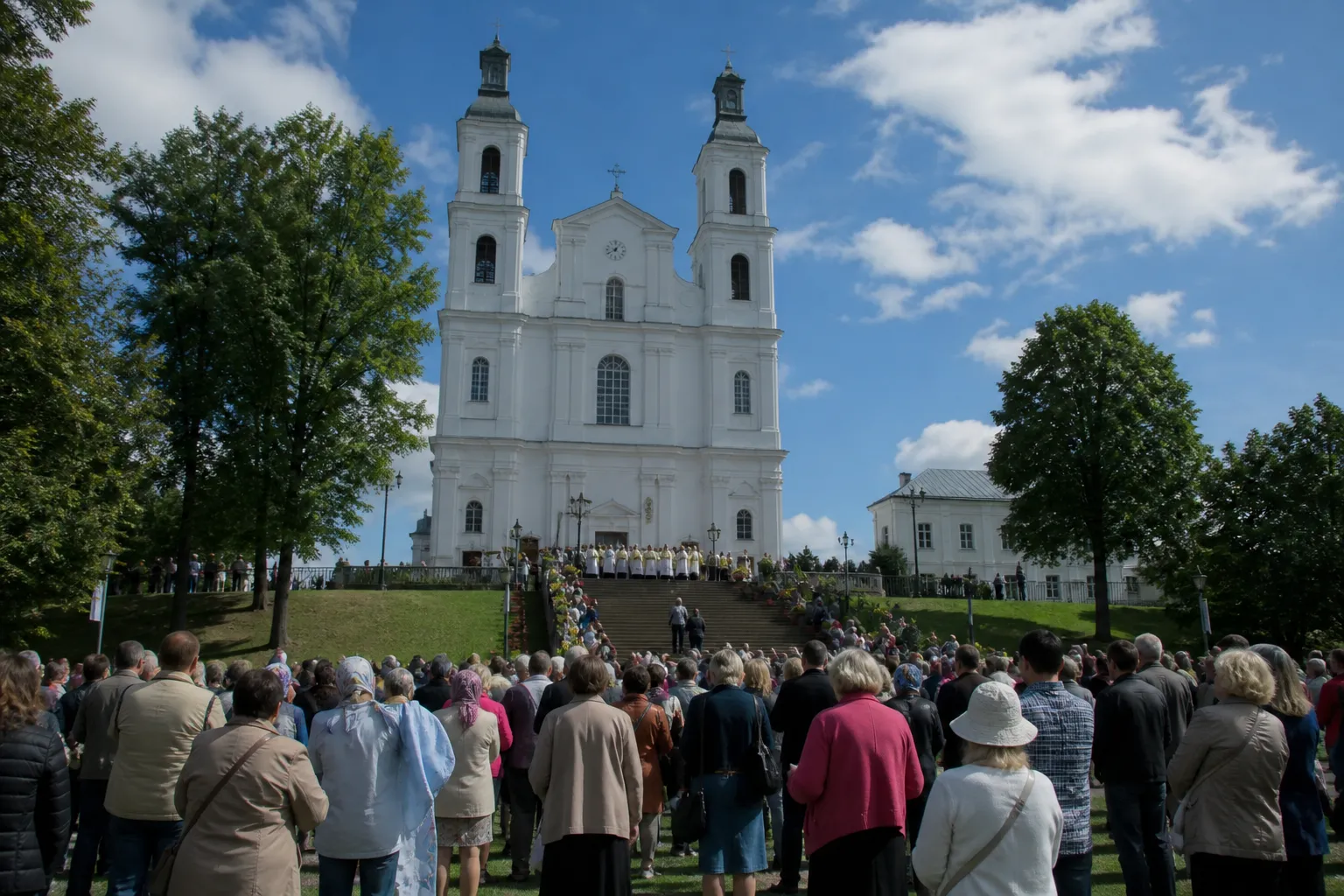 Латвійське телебачення транслює паломництво до базиліки в Аглоні