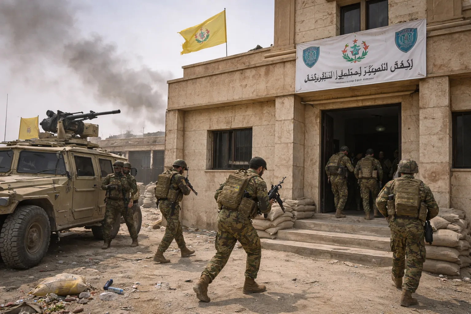 СДС захопили штаб сил безпеки в місті Маркада на північному сході Сирії