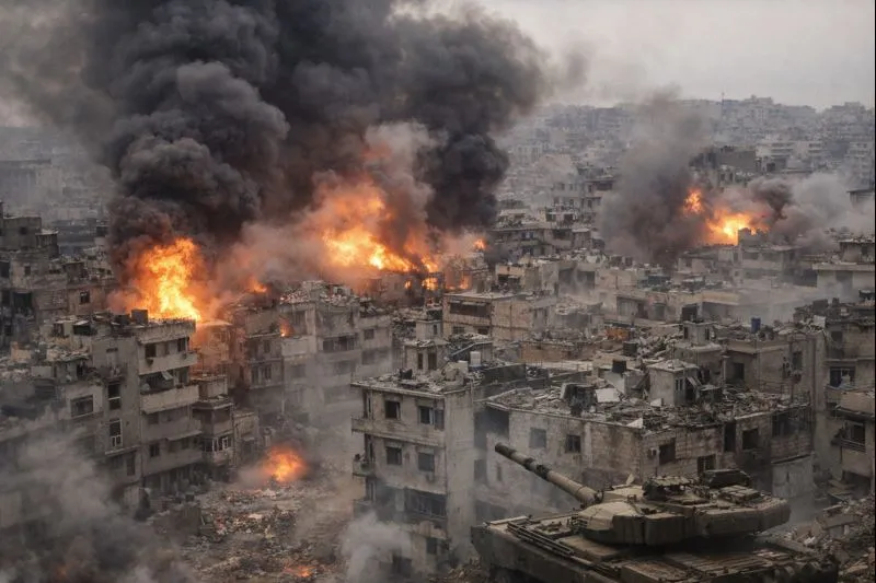 SDF Report Intense Shelling of Aleppo’s Sheikh Maqsoud District