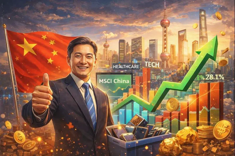 Китайский фондовый рынок показал лучший рост за восемь лет