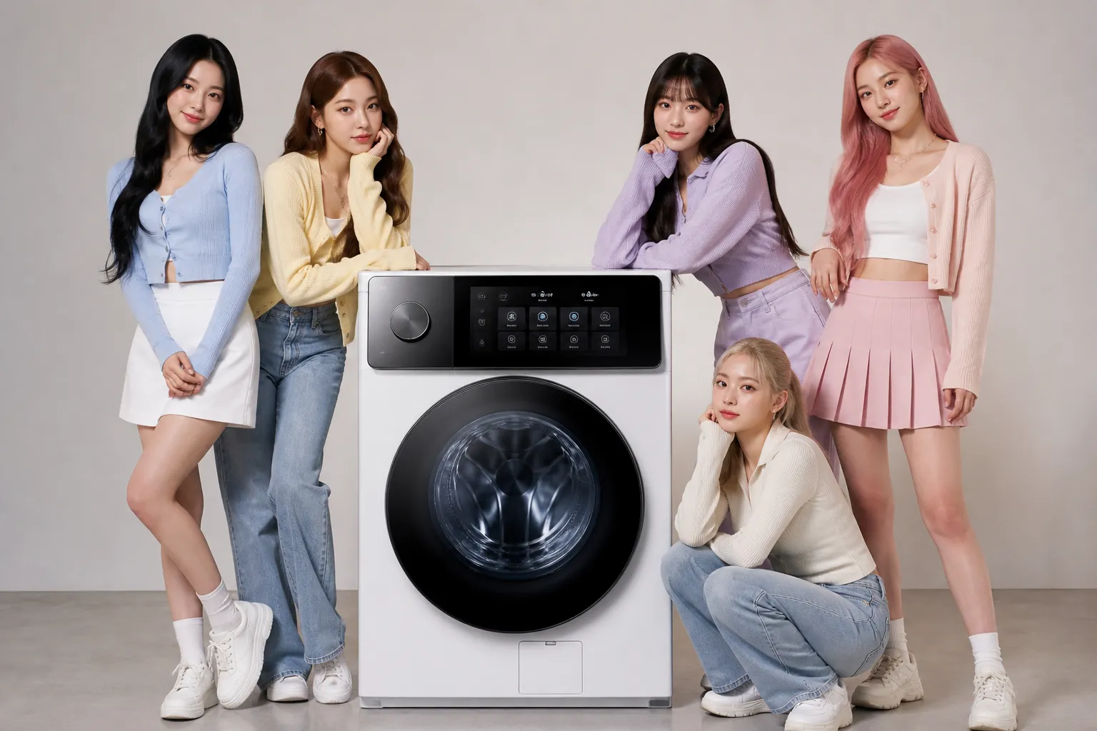 LG створила віртуальний K-pop гурт для реклами прально-сушильної машини