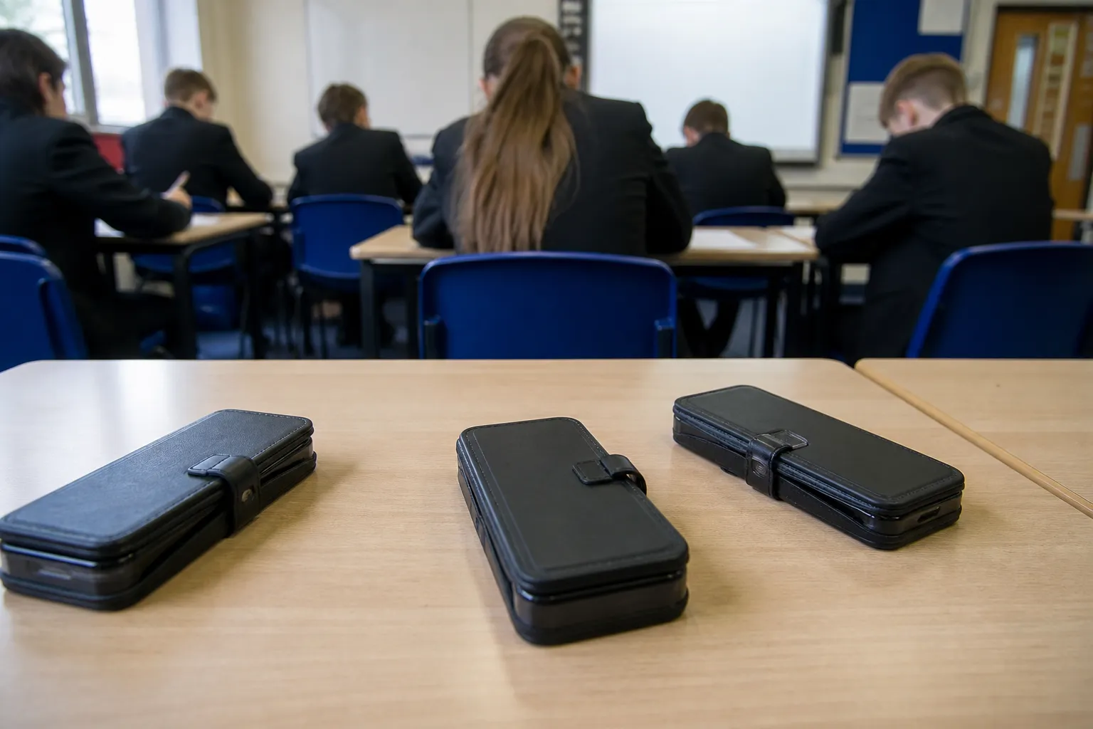 可上锁收纳袋帮助减少学校内智能手机使用——Phys.org