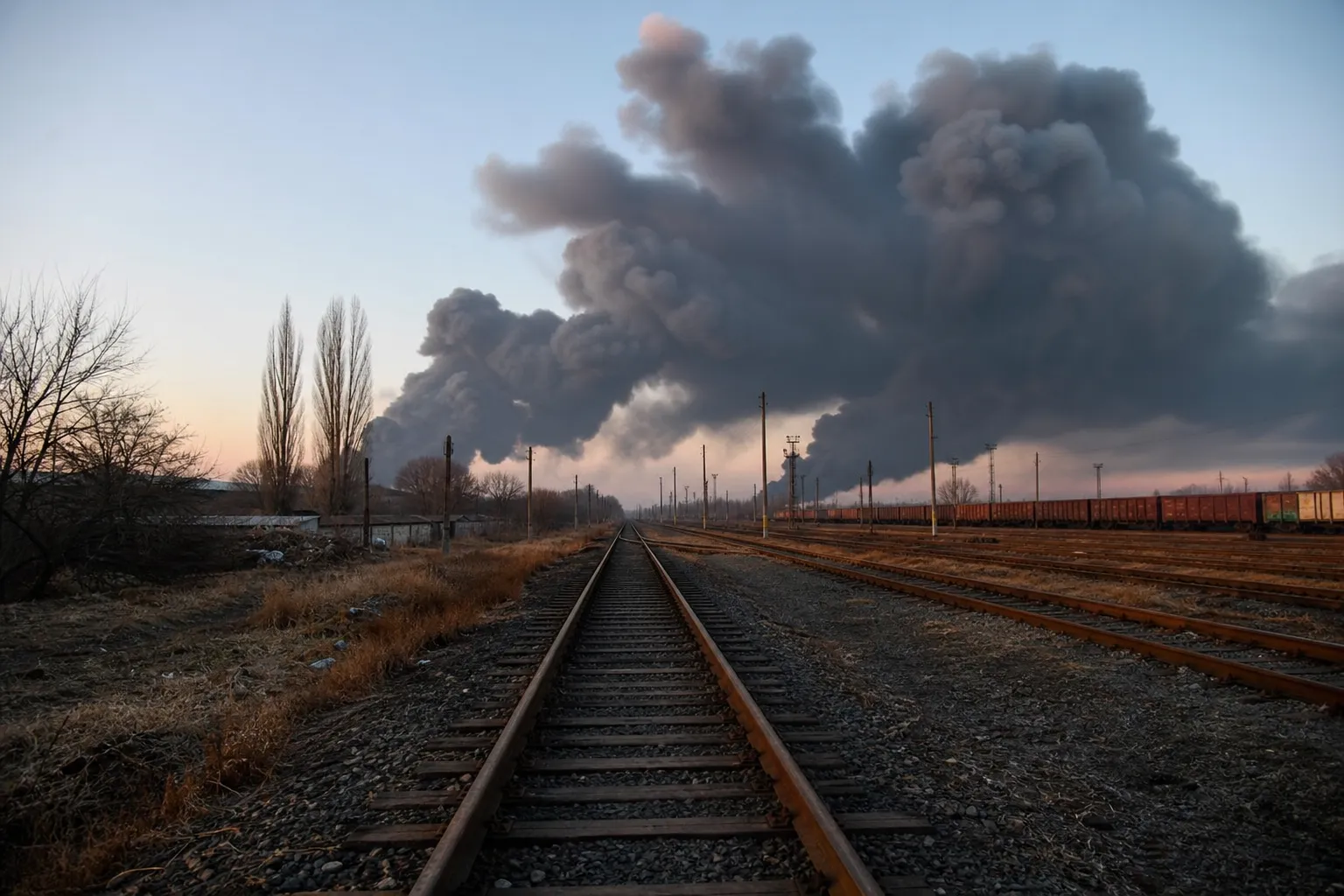Fire near railway tracks in London halts trains to Heathrow