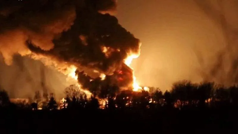Explosions were heard in Ternopil following a jet-powered drone attack