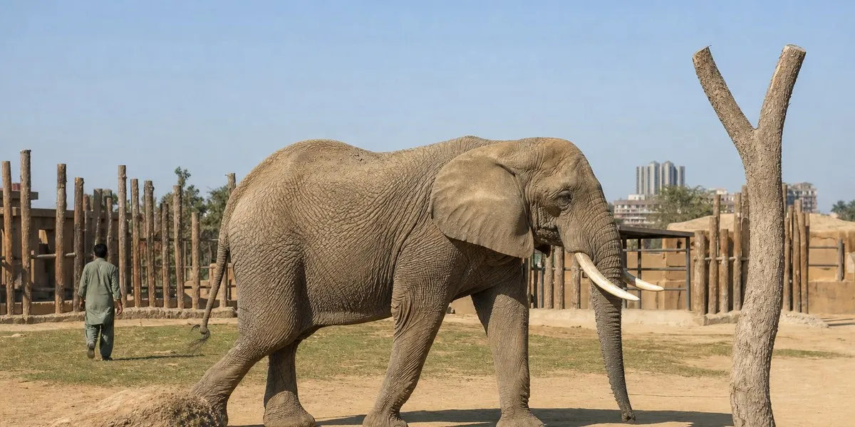 Elephant Madhubala in Karachi regains 85% of her ability to walk — Al Jazeera