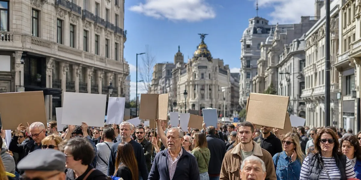 У Мадриді в Іспанії 70 тисяч людей протестували через житлову кризу — Cyprus Mail