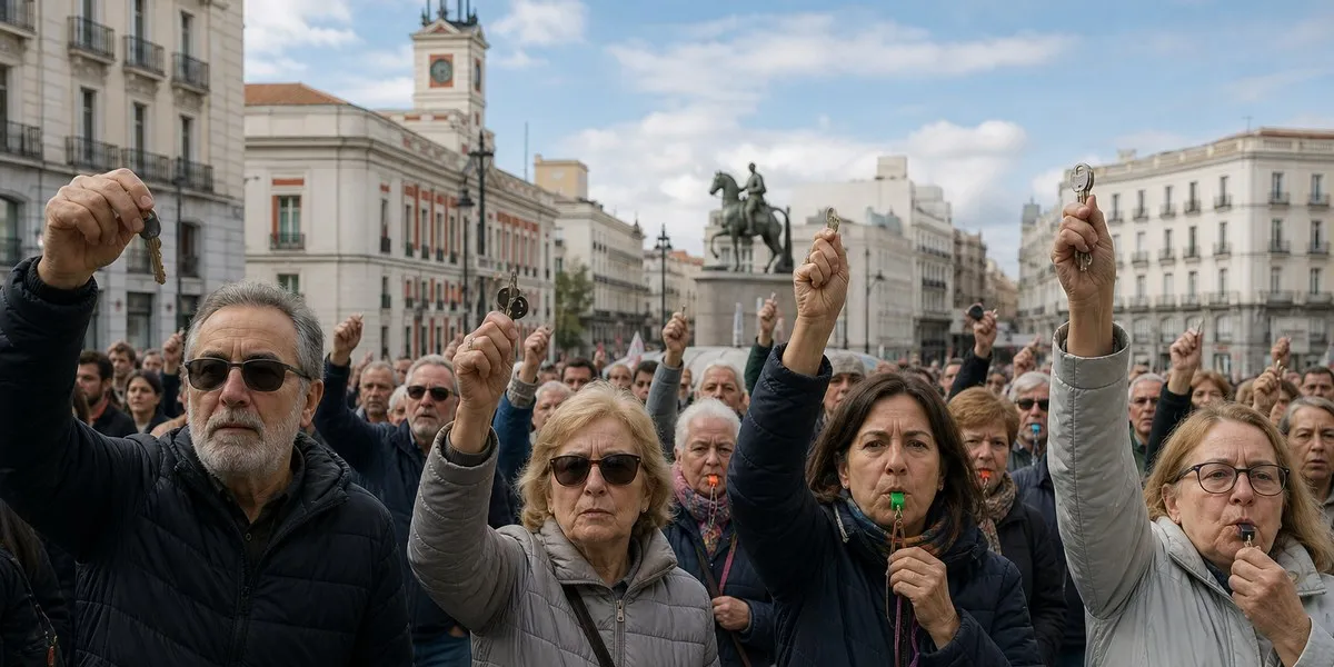 Madrid protests after eviction of 87-year-old woman — Channel NewsAsia