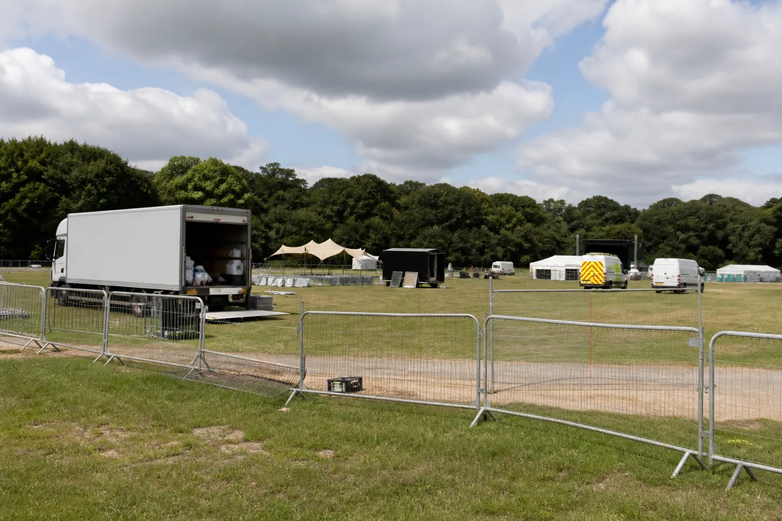 Man dies after large sign falls at festival in West Sussex