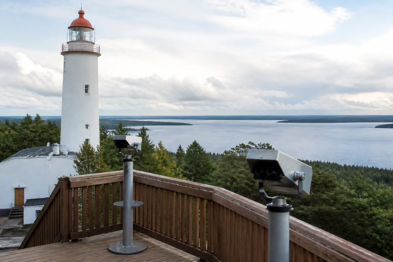 The Mehhikoorma Lighthouse in Estonia has attracted tourists with its views of the Russian coast