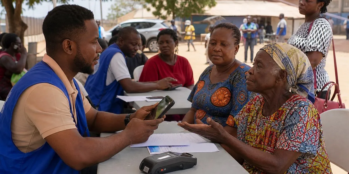 Minister Lartey inspects LEAP payments in Adenta, Ghana — MyJoyOnline