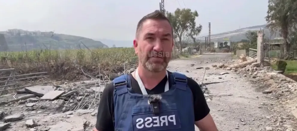 В Лівані ізраїльська ракета впала поруч із журналістом Russia Today