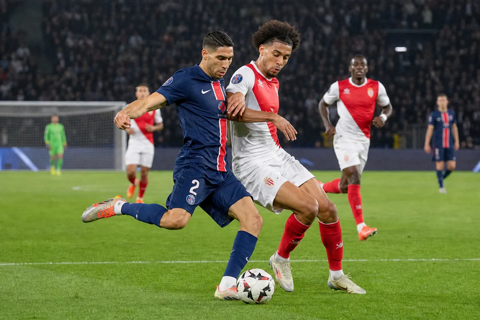 In France, Monaco beat PSG and took the lead in Ligue 1
