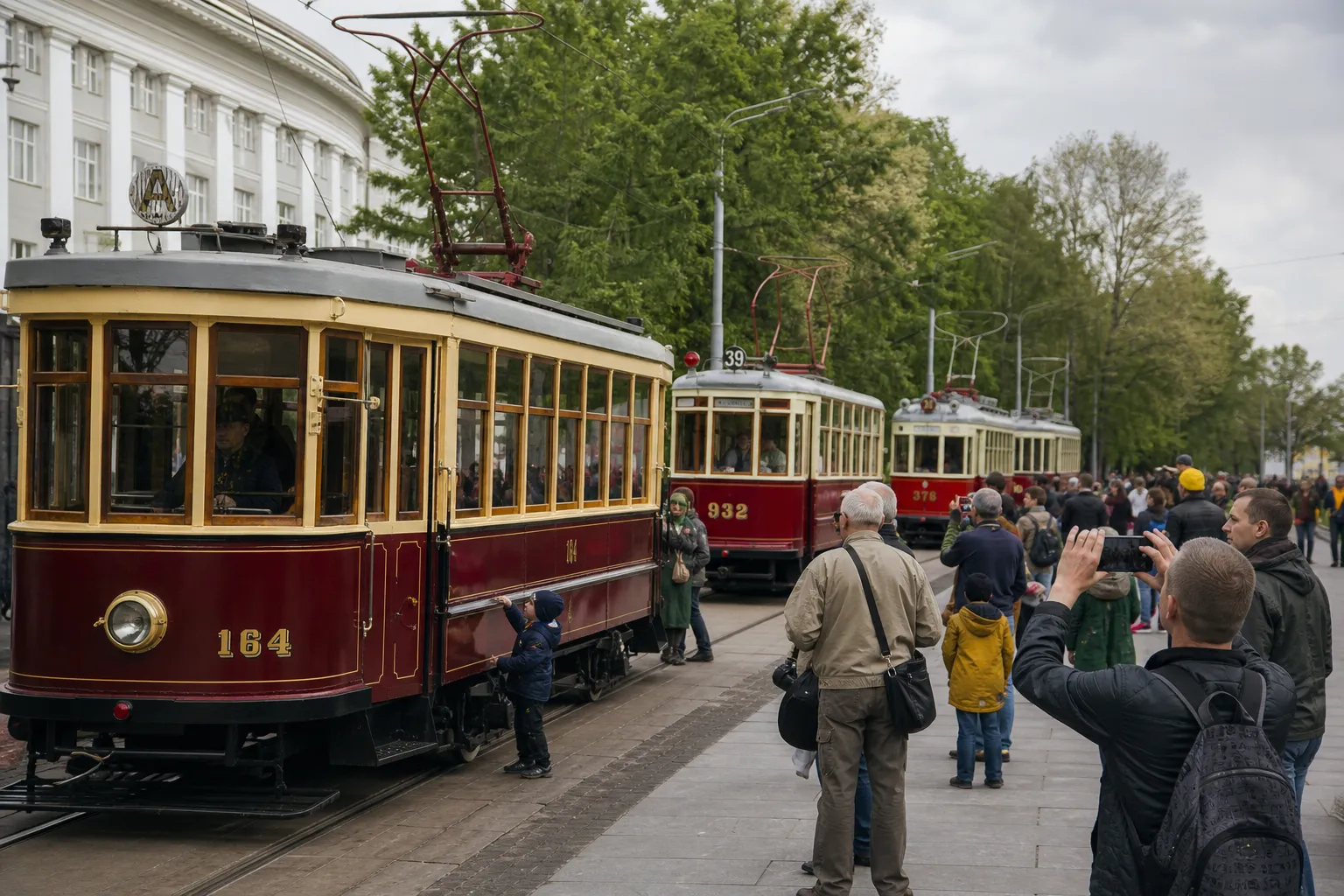 W Moskwie odbyła się parada zabytkowych tramwajów z okazji Dnia Miasta