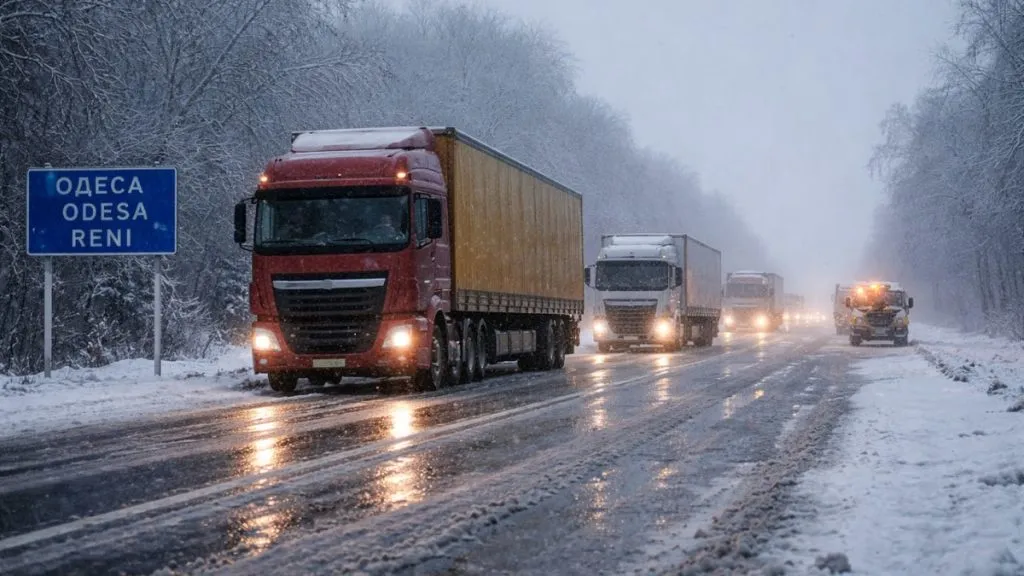 Снігова буря спричинила транспортний колапс на півдні Одещини