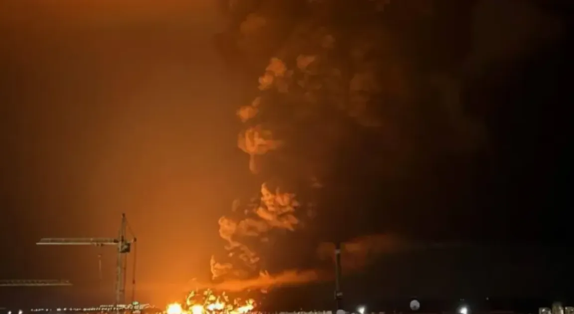В Криму через атаку дронів спалахнула пожежа на нафтобазі «Кримнафтозбут»