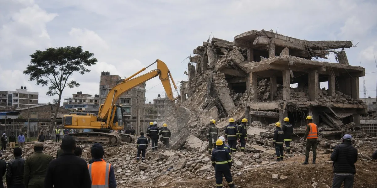 20 people remain missing after Nairobi building collapse | UA.NEWS