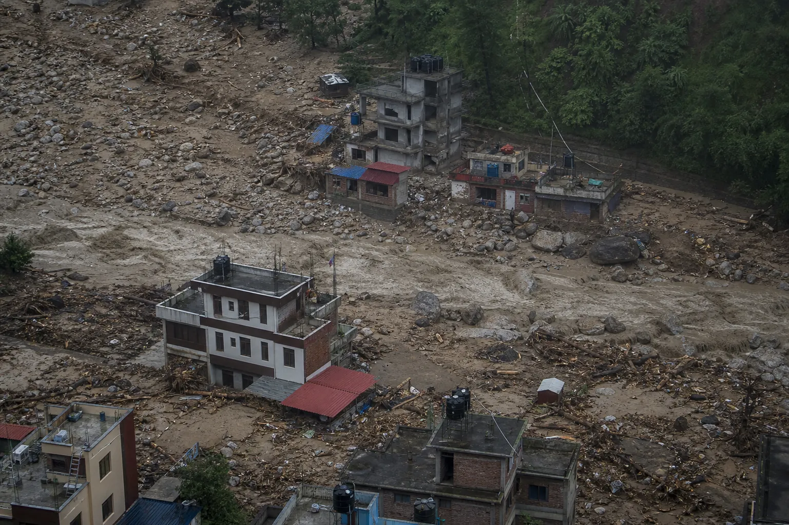 尼泊尔突发洪水造成1259人死亡
