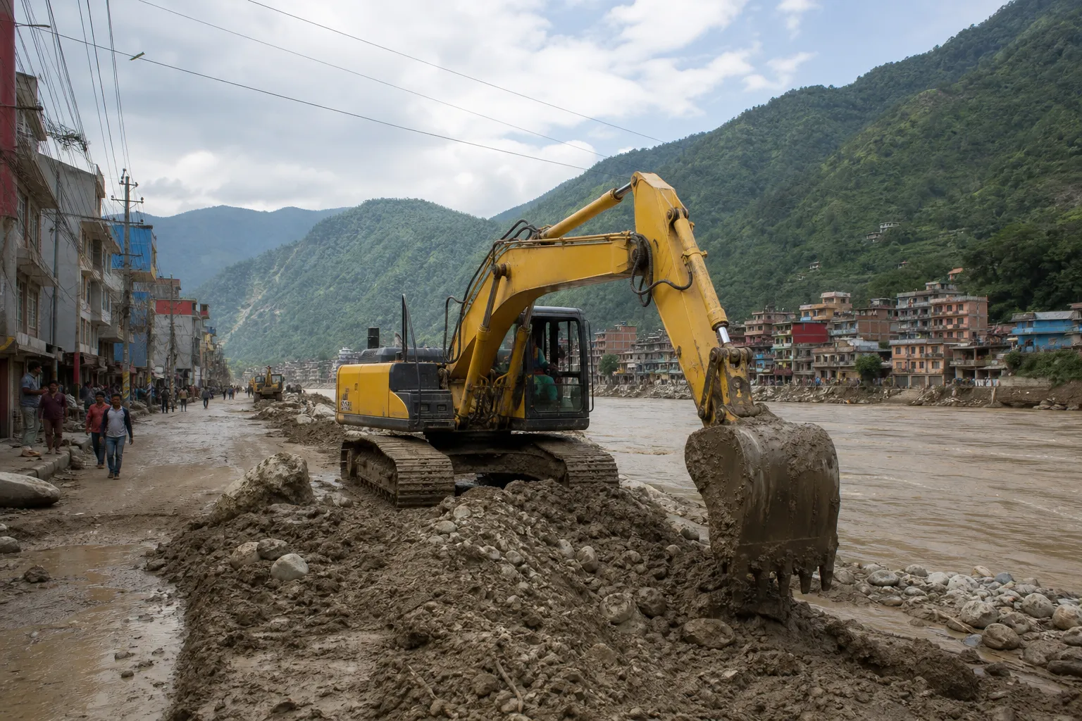 尼泊尔洪灾后搜救持续：发现1294具遗体