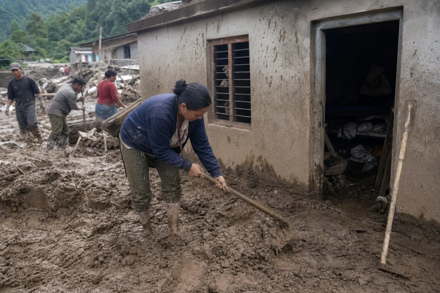Powodzie w Nepalu: poszkodowani stracili domy i pola ryżowe