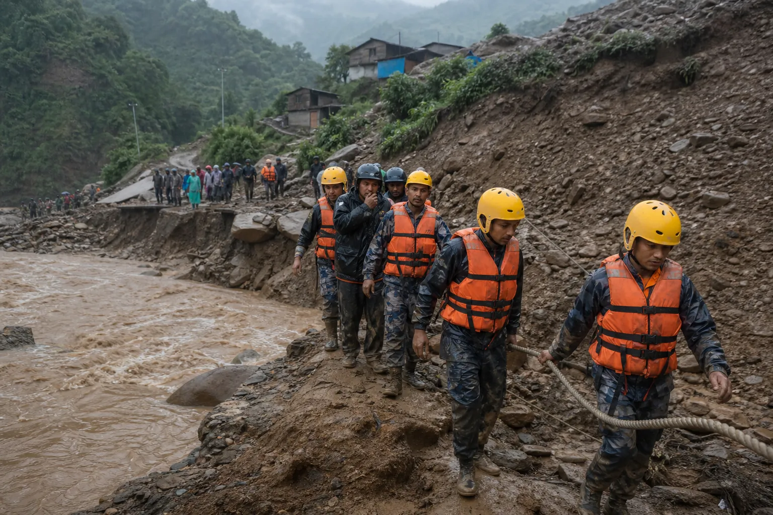 Co najmniej 389 osób zginęło w powodziach w Nepalu, władze ostrzegają przed nowym zagrożeniem