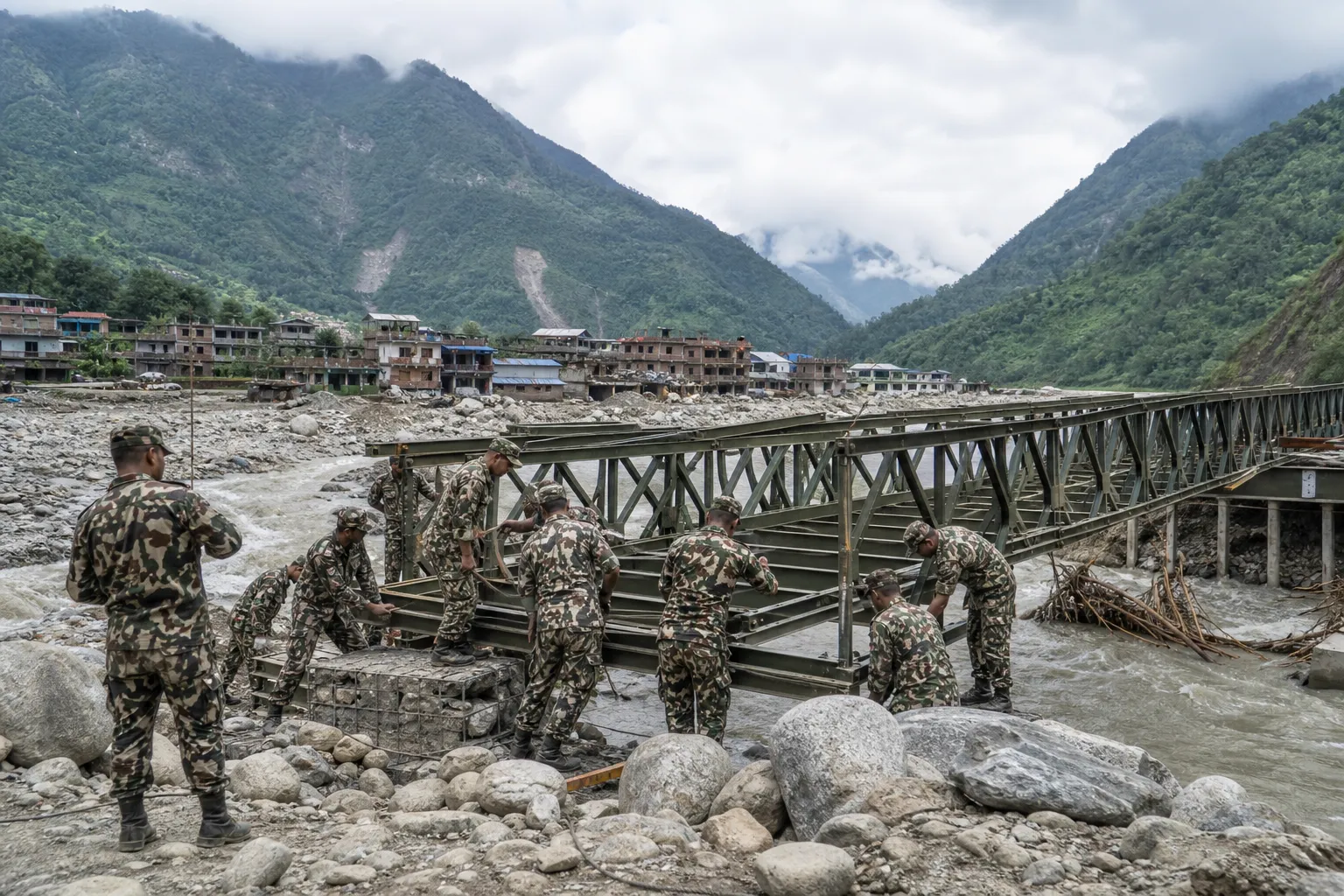 W Nepalu szukają zaginionych po lodowcowym osuwisku na granicy z Chinami