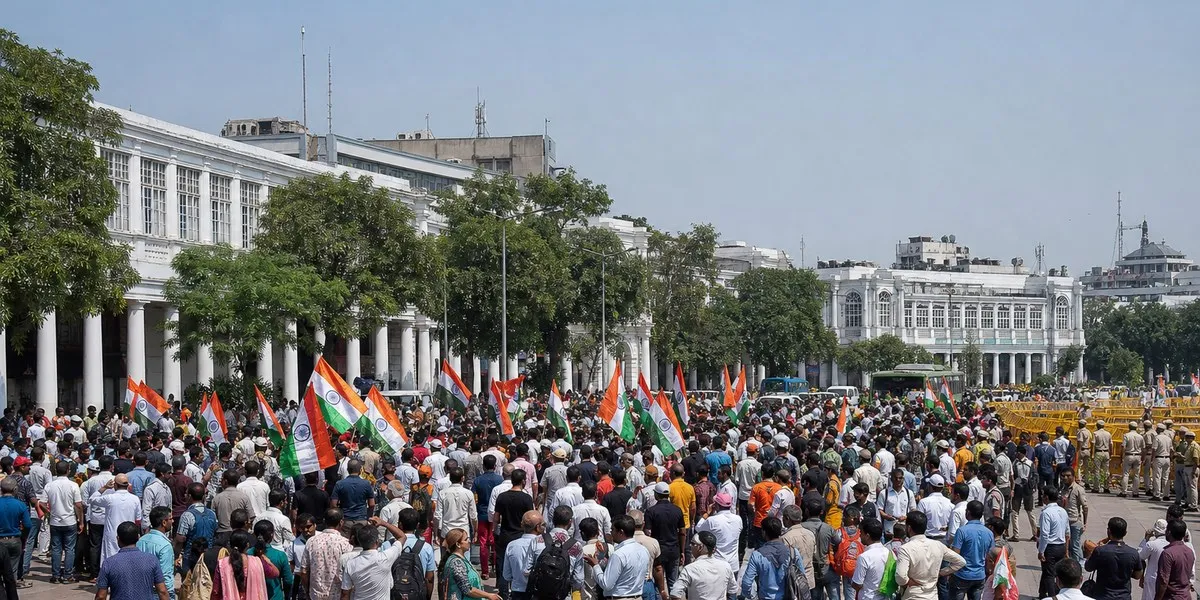 Tysiące ludzi w Nowym Delhi żądały dymisji szefa komisji wyborczej — NPR