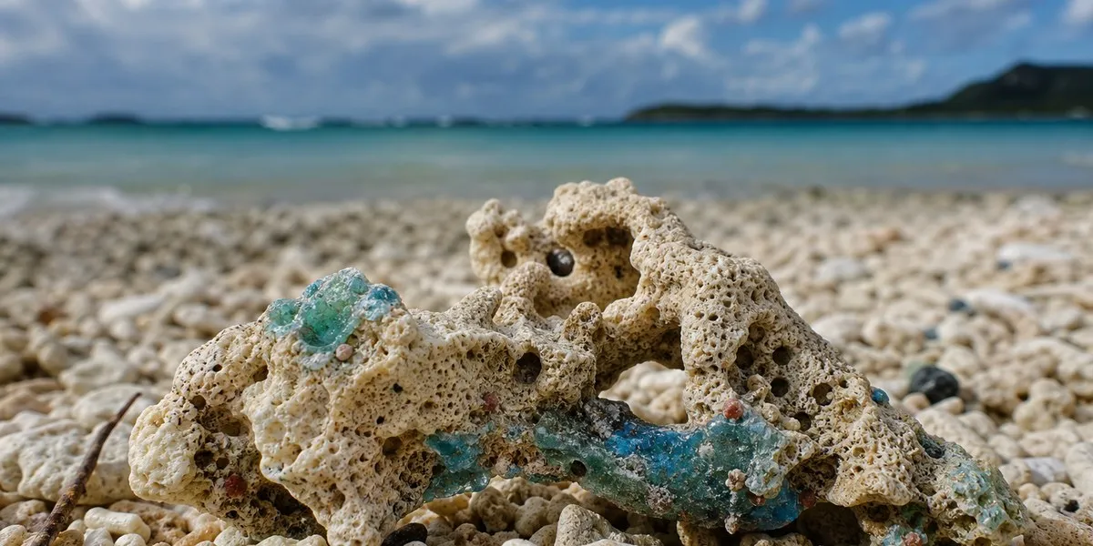 Na Okinawie znaleziono plastik stopiony z fragmentami koralowców — Mongabay