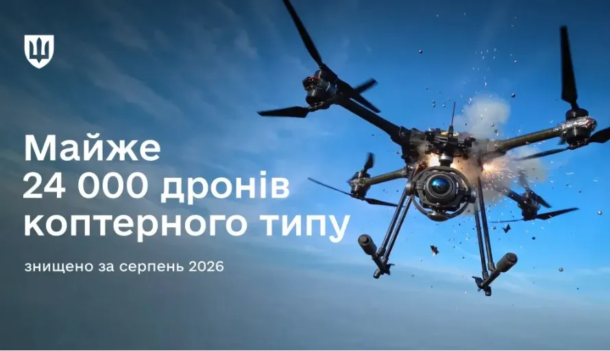 Силы обороны уничтожили почти 24 тысячи дронов РФ за август