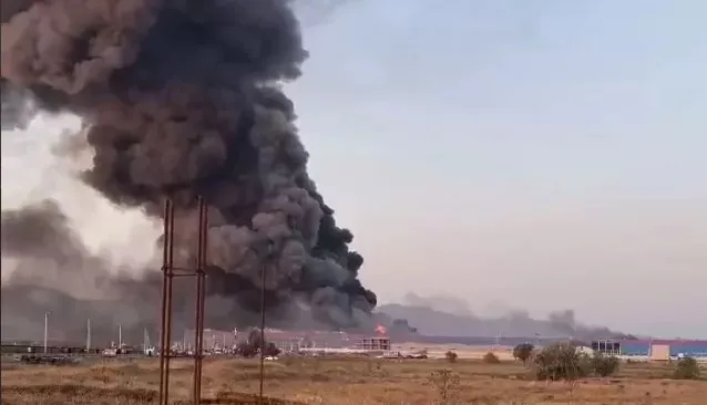 Video: Drones attacked four large Ozon warehouses in southern Russia at once