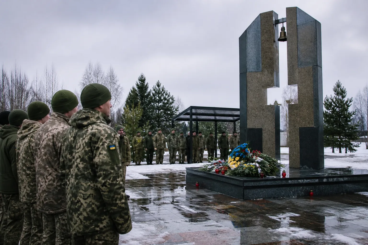 In Panmunjom, a memorial service was held for U.S. officers killed 50 years ago