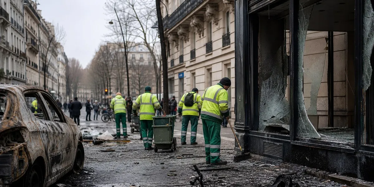 Smashed shopfronts and Opera ticket office windows reported in Paris after protests — Euronews
