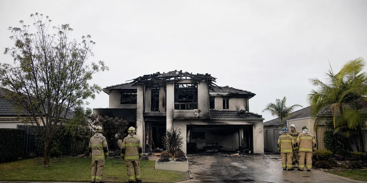 Pożar domu w Perth z napisem o długu — ABC News Australia | UA.NEWS