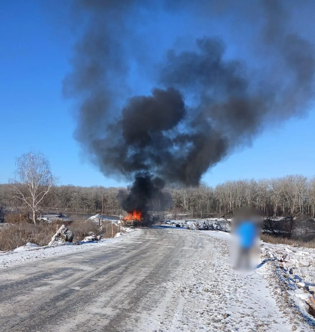 Occupiers destroy bread delivery vehicle in Kharkiv region