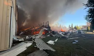 У Сумах росіяни двічі вдарили по місцю роботи рятувальників