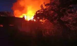 Видео: Афипский НПЗ в Краснодарском крае подвергся атаке дронов