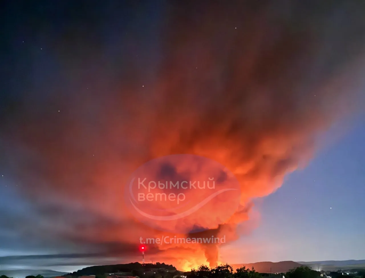 Several power substations are on fire in Crimea following an attack