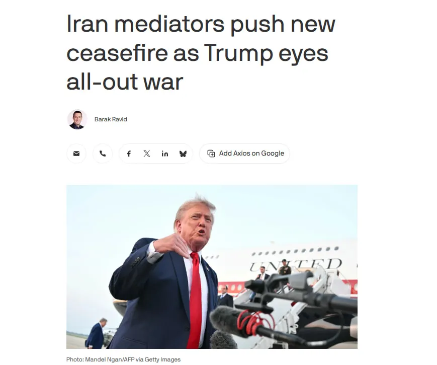 Trump stoi przed wyborem między rozejmem a wielką wojną z Iranem — Axios