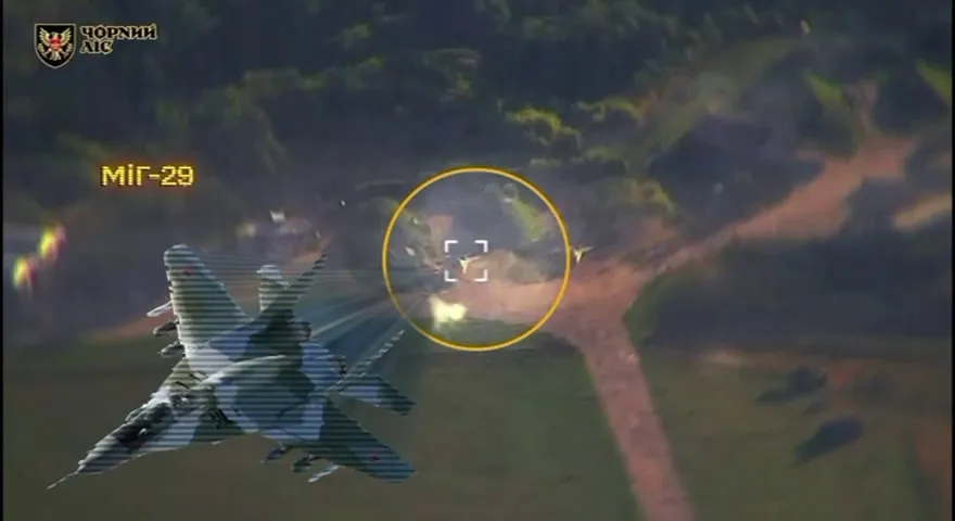Video: Ukrainian Armed Forces struck a MiG-29 and a Pantsir-S1 air defense system at an airfield in the Kursk region