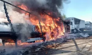 Харьков в очередной раз подвергся атаке беспилотников: в городе возник пожар