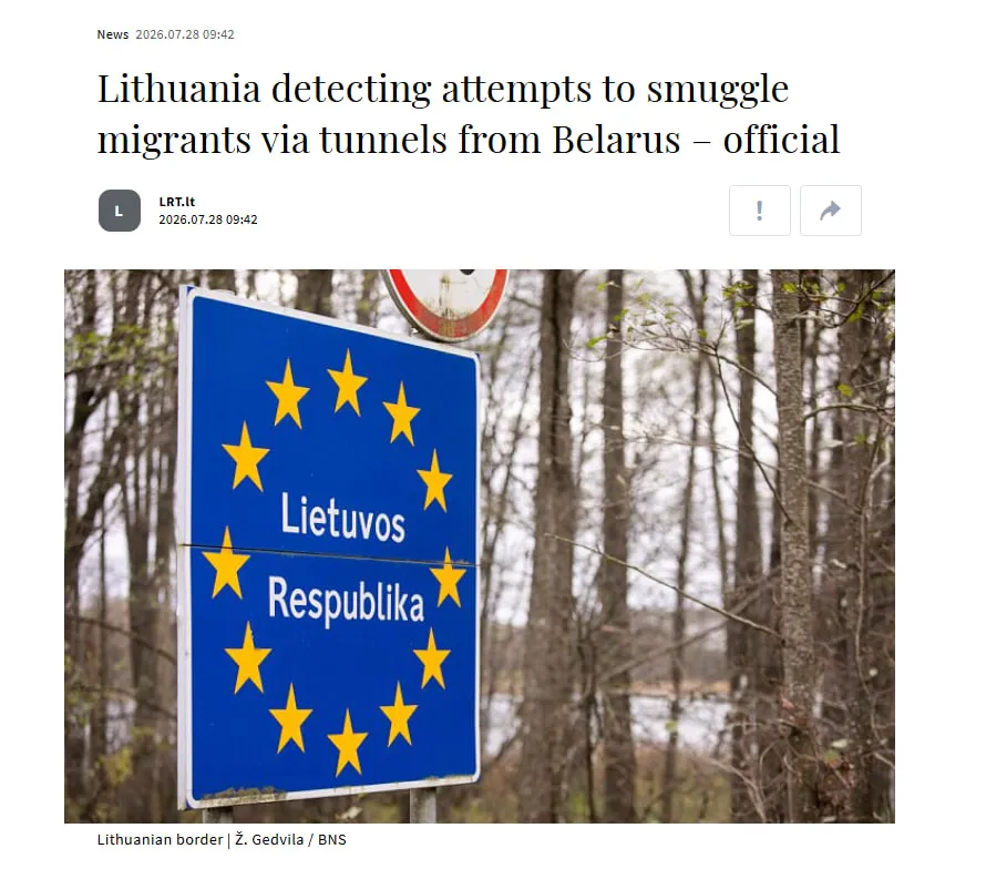 Lithuania has uncovered dozens of attempts to smuggle migrants through tunnels from Belarus — LRT