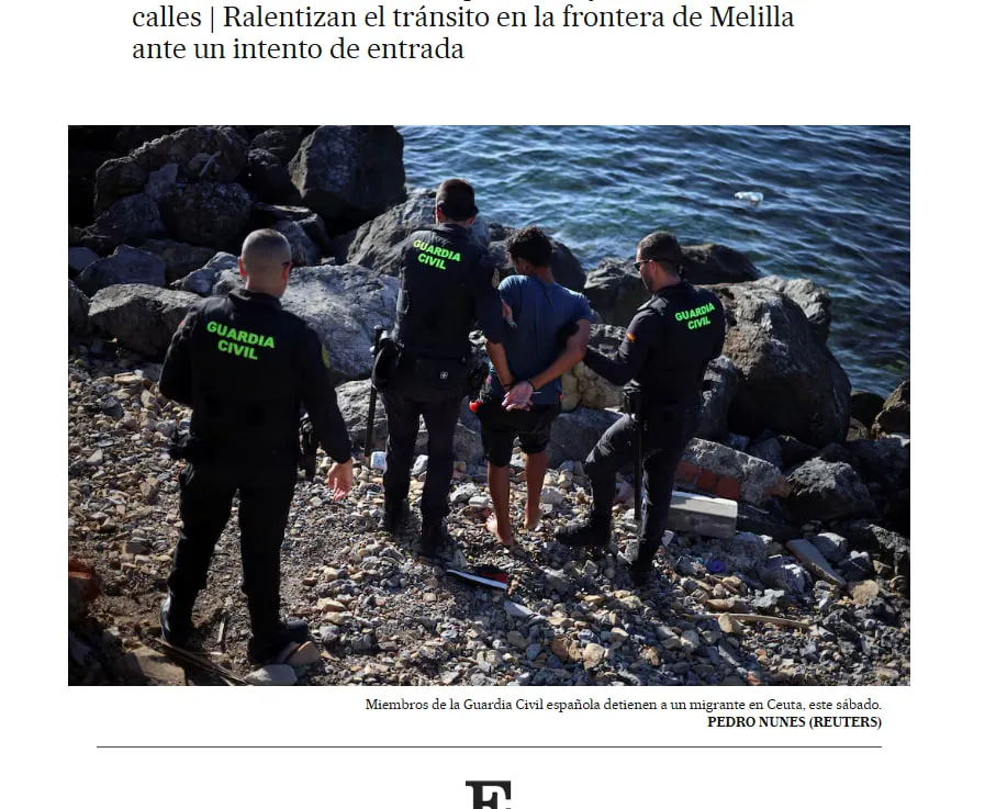 W Hiszpanii wezwano do zmilitaryzowania granicy z Marokiem w związku z kryzysem migracyjnym — El País