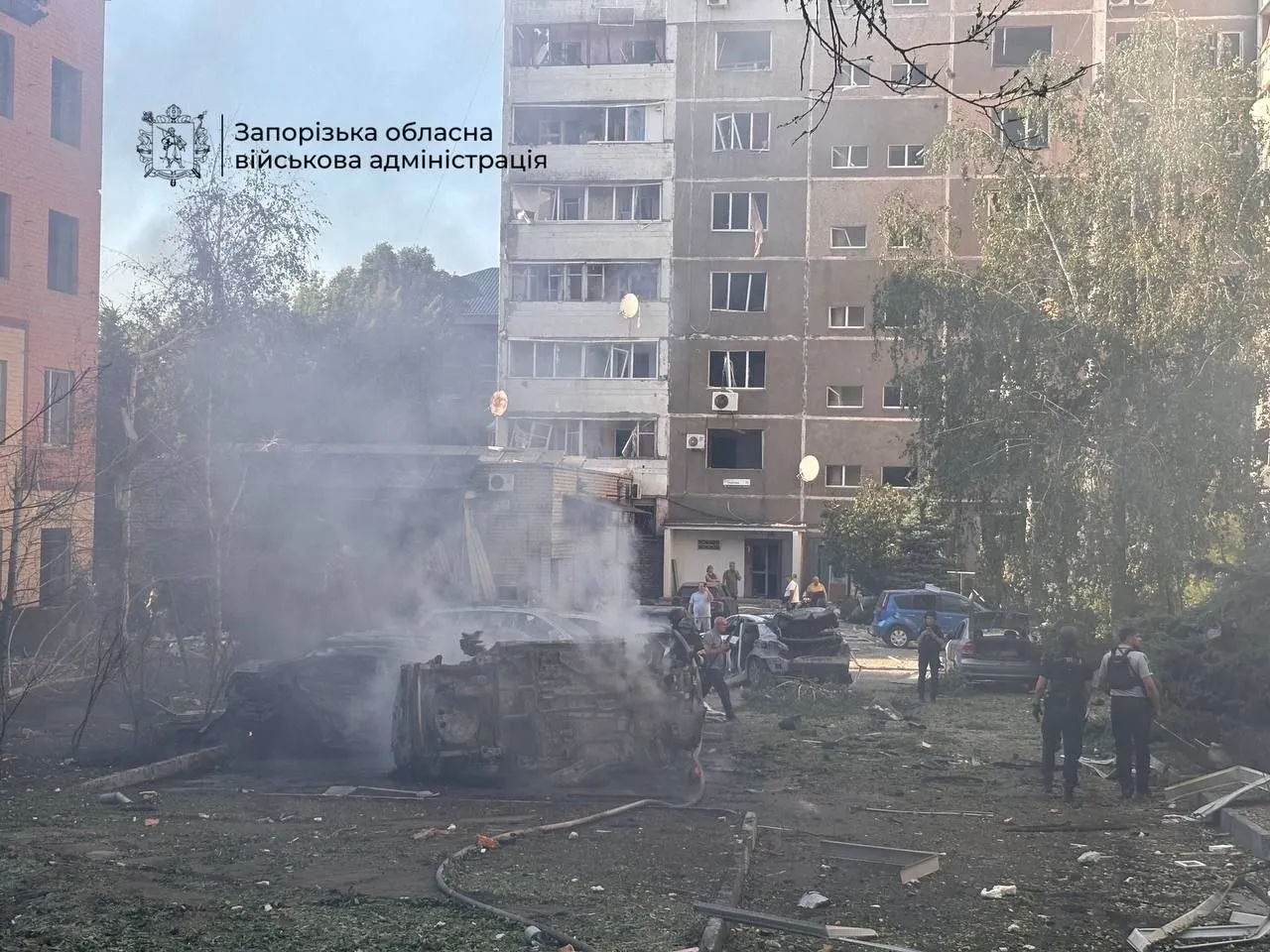 рф ударила по Запоріжжю КАБами, у місті жертви і руйнування